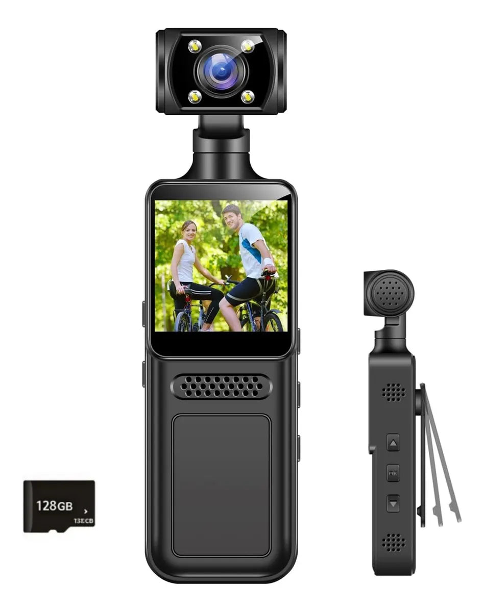 Cámara Portátil De Bolsillo 4K De Mano Con Rotación