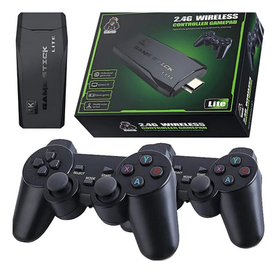 Game Stick Retro 2 Joystick Color Negro Hdmi 64gb 2025 Negro